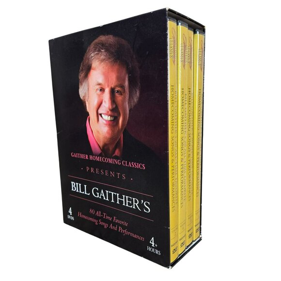 Bill Gaithers 4-DVD Collection Of 80 Homecoming Songs & Performances - Picture 1 of 7